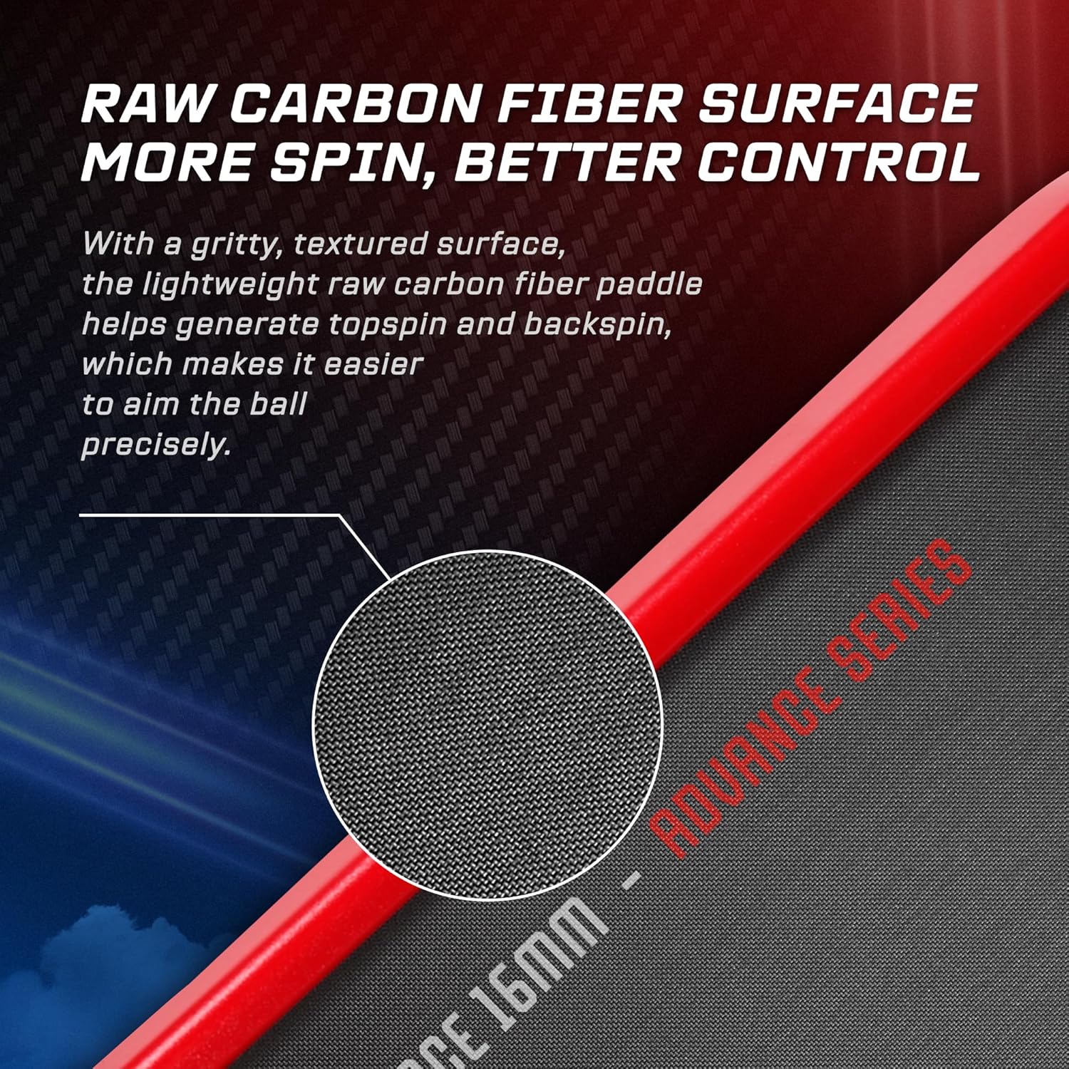 Raw Carbon Pickleball Paddles Set of 2/4, T700 Carbon Fiber Rackets with 16MM Honeycomb Polymer Core, 4 Balls and 1 Portable Carry Bag, USAPA Approved Pickleball Set for Men, Women - Image 2