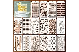 Abstract Shoe Pattern Stencils for Painting - 16 Reusable Layering Stencils