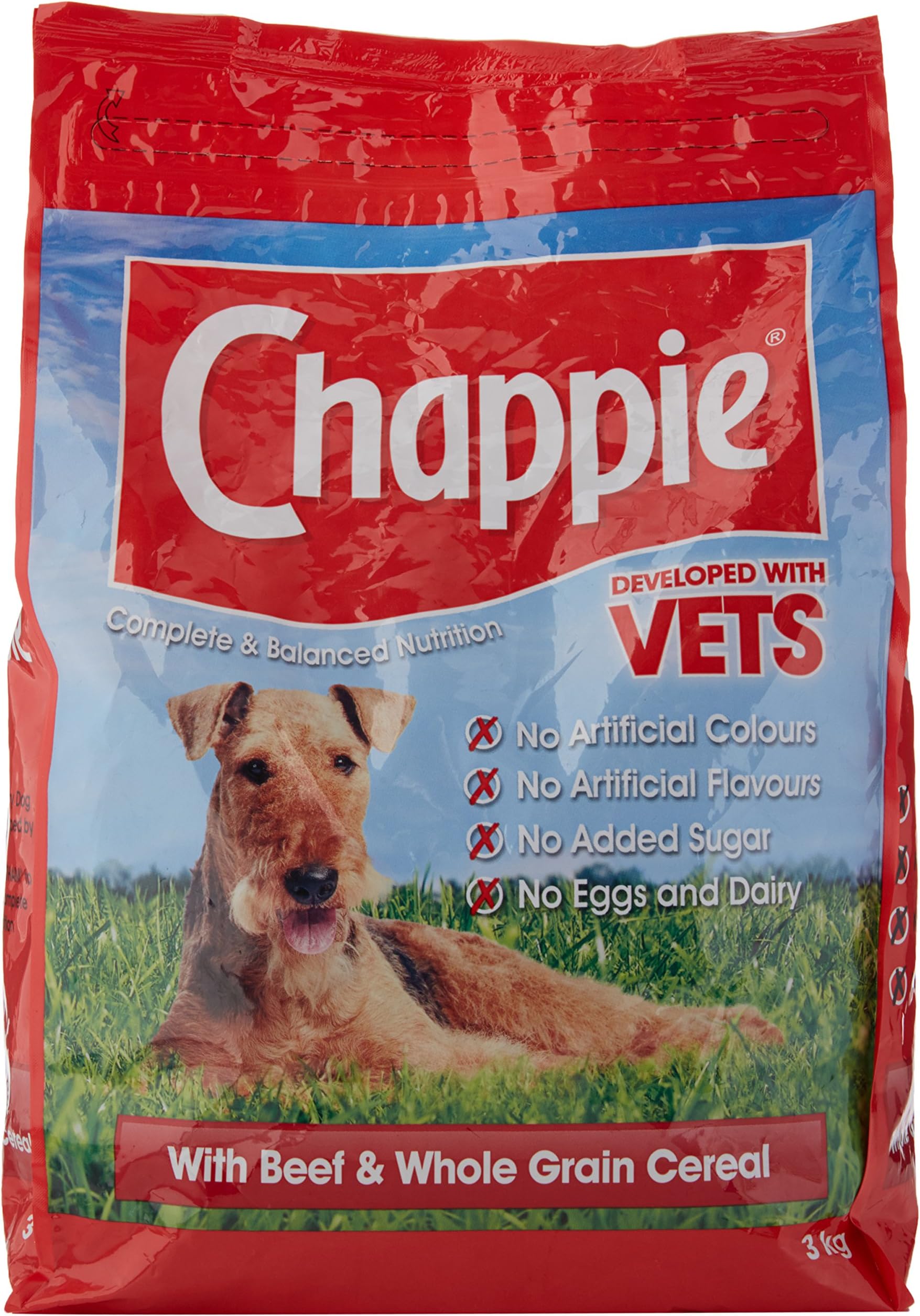 Chappie with beef & wholegrain cereal 3kg