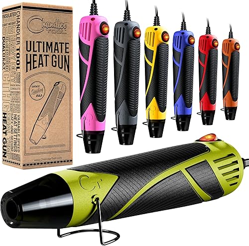 Pistola de calor para manualidades, mini pistola de aire caliente de doble temperatura para resina epoxi, envoltura retráctil, envoltura de vinilo,