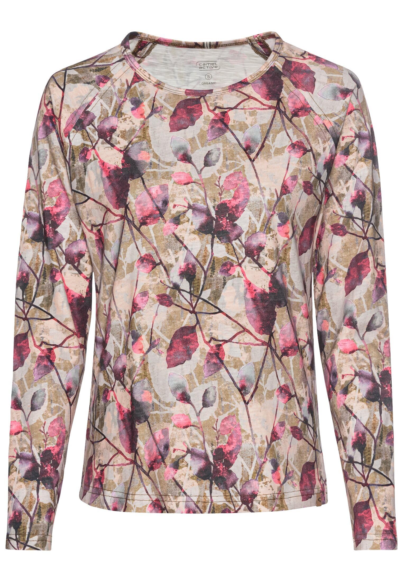 camel active Damen Langarmshirt aus Organic Cotton