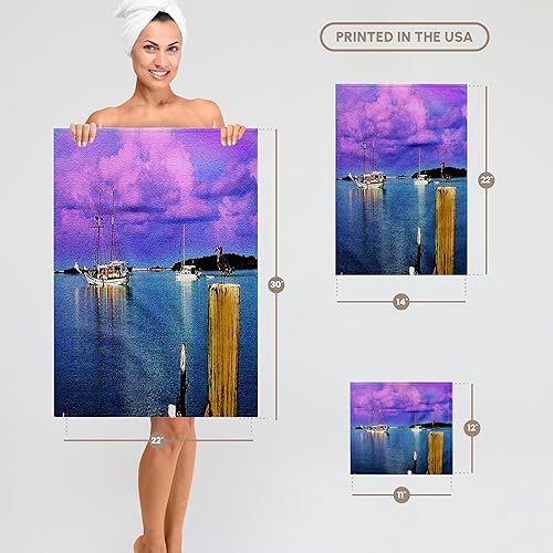 Miniatura 6 de 3dRose Dry Tortugas National Park - Harbor View from Garden Key Textured - Towels twl-60243-2