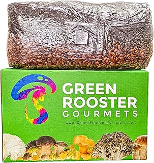 Green Rooster Gourmet 4.4lb Vegan All in One Mushroom Grow Bag | Sterilized Grain and Substrate | Easy to Use | Amazing Results