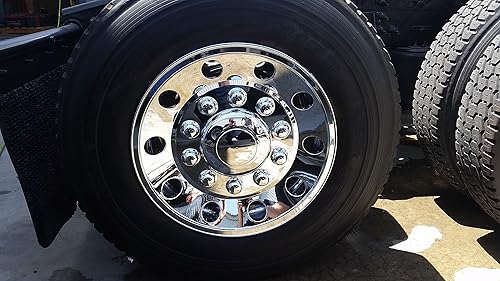 Miniatura 2 de Simulador de rueda trasera cromada ABS de 22.5"  Juego de 2