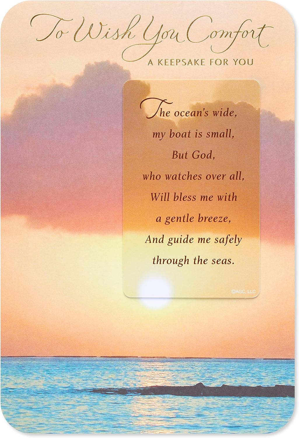 American Greetings Religious Sympathy Card with Pocket Keepsake Card Included (Especially Close)