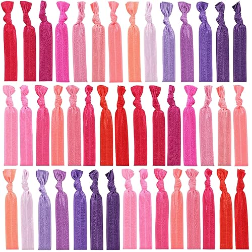 Miniatura 7 de 79Style 125 lazos neutros para el cabello para mujer, cintas elásticas para el cabello, soportes de cola de caballo anudados, no se rompe, bandas de