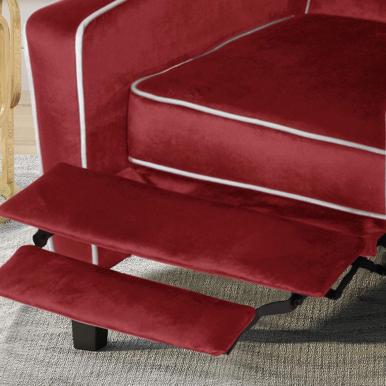 Review Discount Christopher Knight Home Vanessa Pushback Recliner, Garnet + Dark Espresso