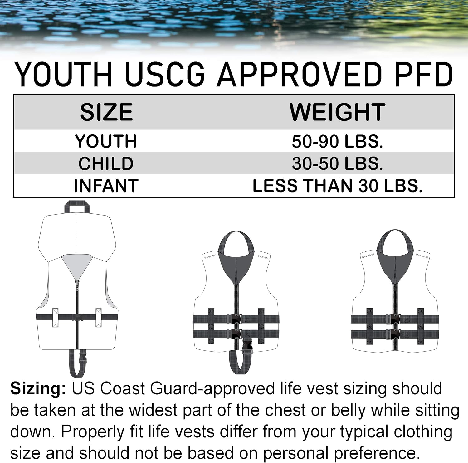 JetPilot Cause Youth PFD-Bue-Youth, blue