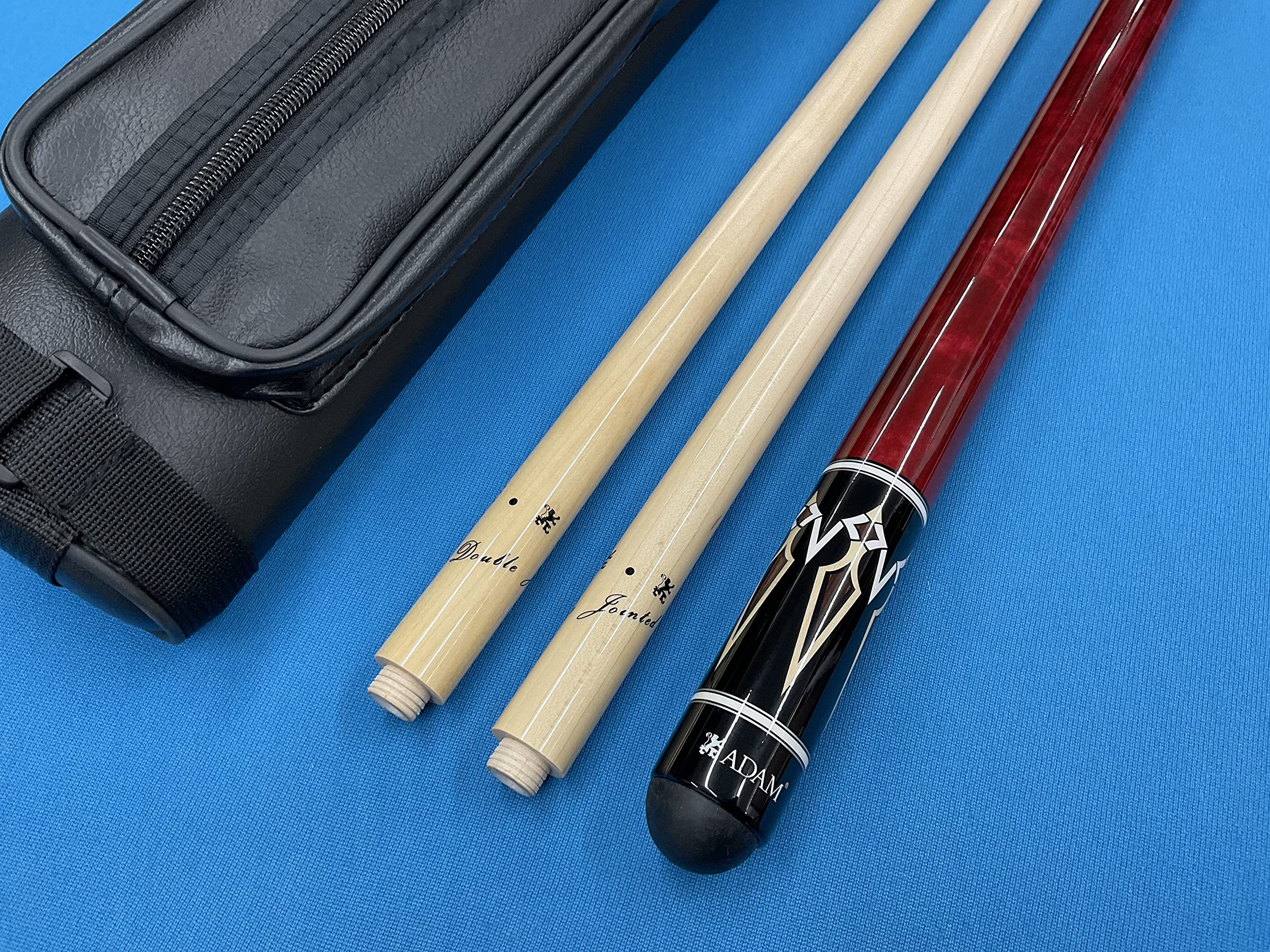Carom Cue Adam Sendai with 2 Shafts & Case * 3 Cushion Billiards.
