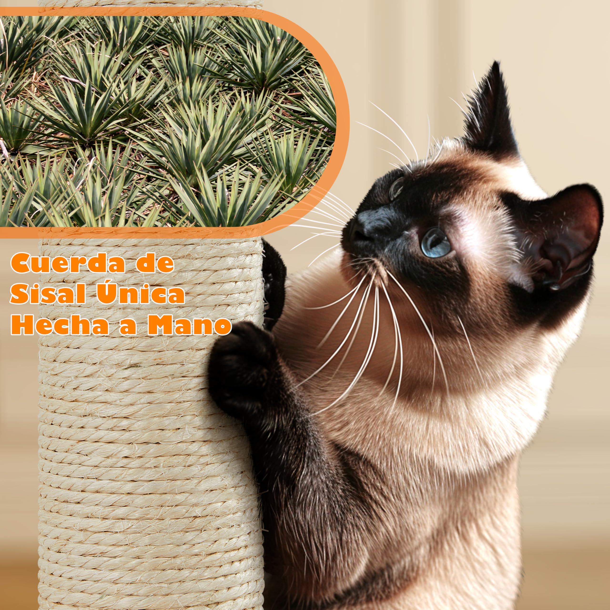 Yaheetech Rascador para Gatos de 158 cm Grande Arbol para Gatos Adultos Torre de Gatos Casita Juego para Mascota Gris Oscuro