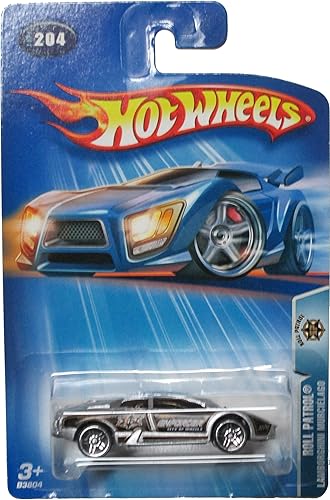Hot Wheels 2004 Roll Patrol Lamborghini Murcielago - Ciudad de Ruedas Policía Coche #204 Pr5