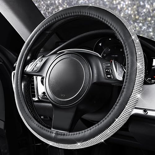 Miniatura 3 de CAR PASS Alfombra de diamantes de imitación brillantes, tapetes de piso de coche con purpurina brillante con diamantes de imitación, fundas de