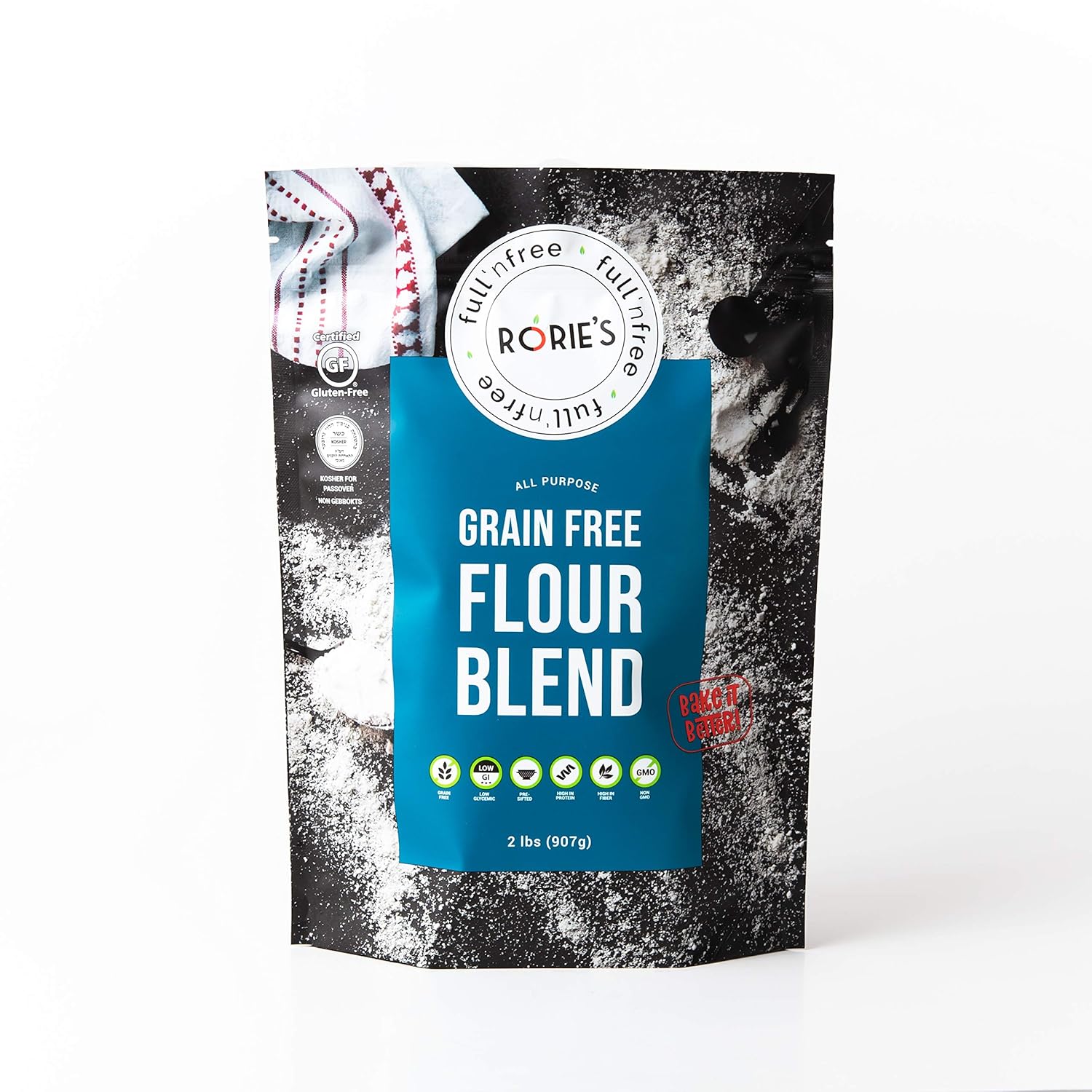 Rorie's Grain Free Flour Blend All Purpose Mix 2 LB Pack of 2