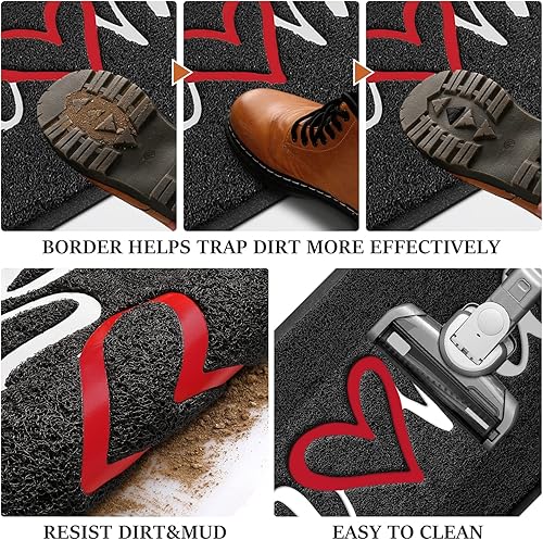 Miniatura 27 de BeneathYourFeet - Tapete de bienvenida de bajo relieve, de puerta delantera, interior y exterior, alfombras antideslizantes para entrada, patio