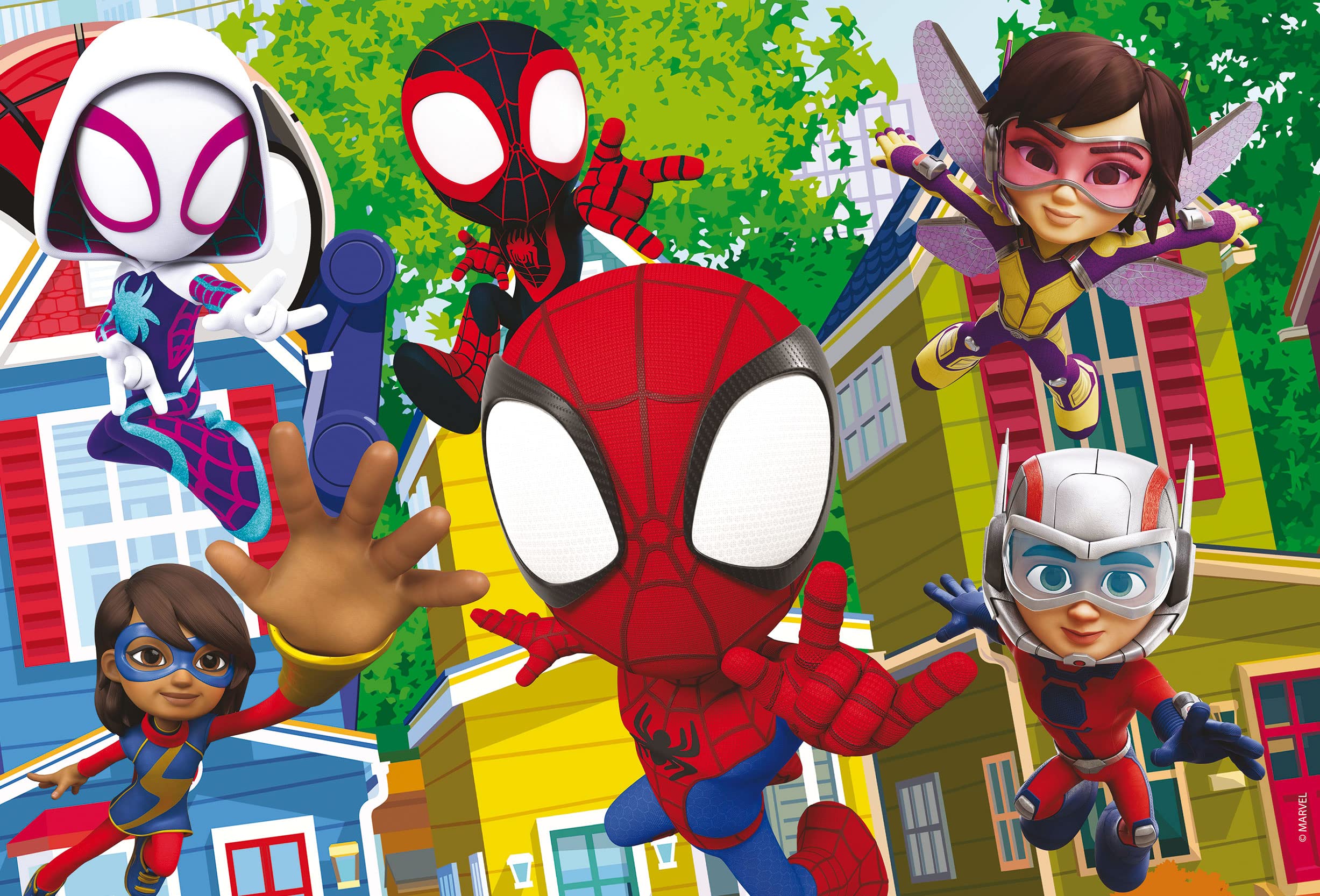 Puzzle En Clementoni Marvel Spidey 12+16+20+24 Piezas Para Niños A  Partir De Años