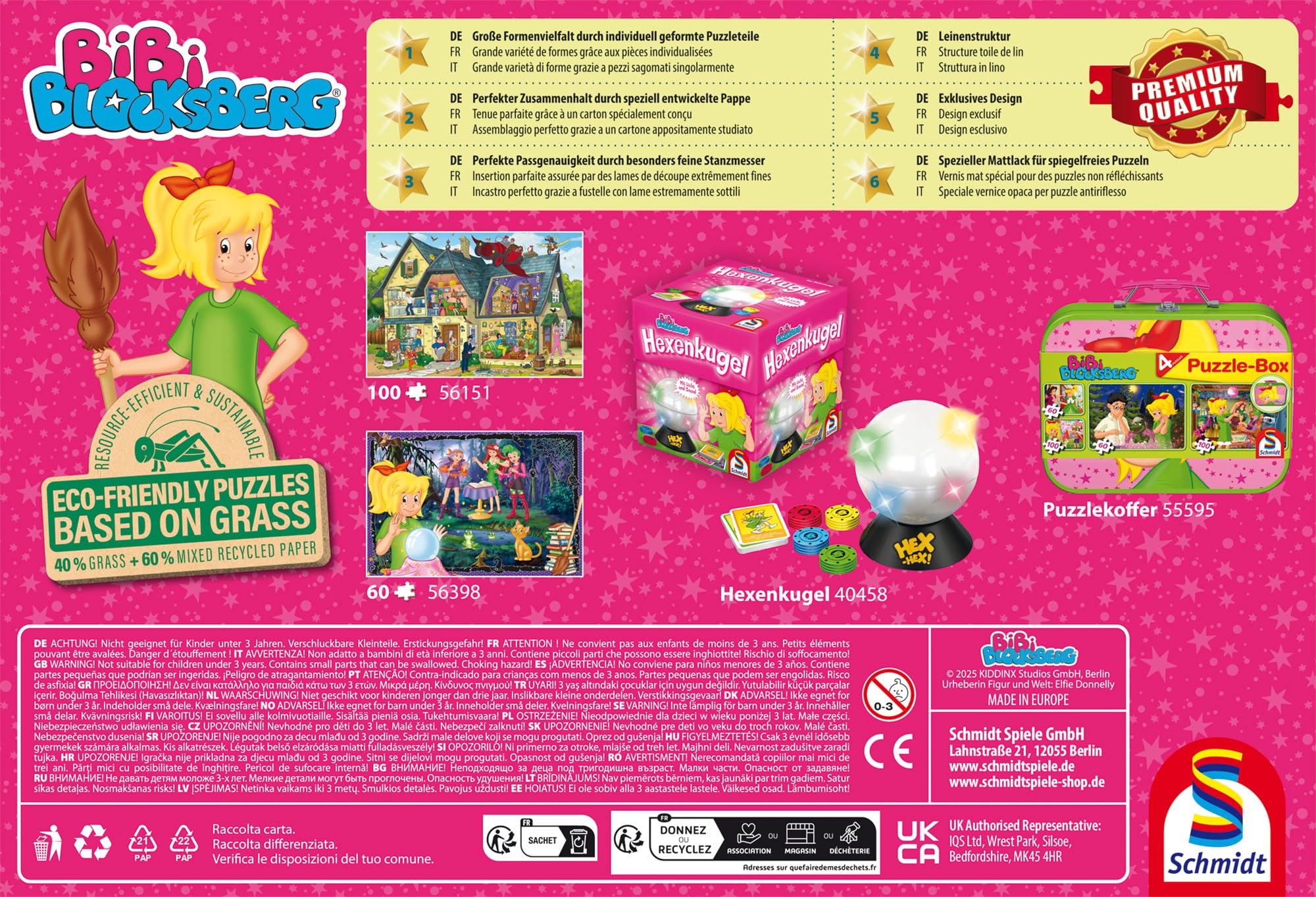 Schmidt Spiele Puzzle Bibi Blocksberg 100 Pezzi - Puzzle Per Bambini Da 6 Anni, Dimensioni 36,1x24,3 Cm - 4