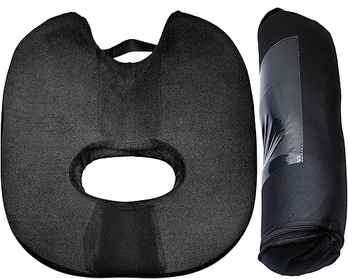 Miniatura 8 de Antallcky Cojín de asiento de coxis de espuma viscoelástica para próstata, ciática, suelo pélvico, úlceras por presión, embarazo, cirugía perineal,