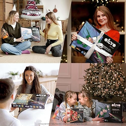 Miniatura 8 de OKTO Kit de arte Starry Night  Arte y manualidades, pintura de bricolaje con kit de arcilla de modelado para pintar  Kits de pintura para adultos