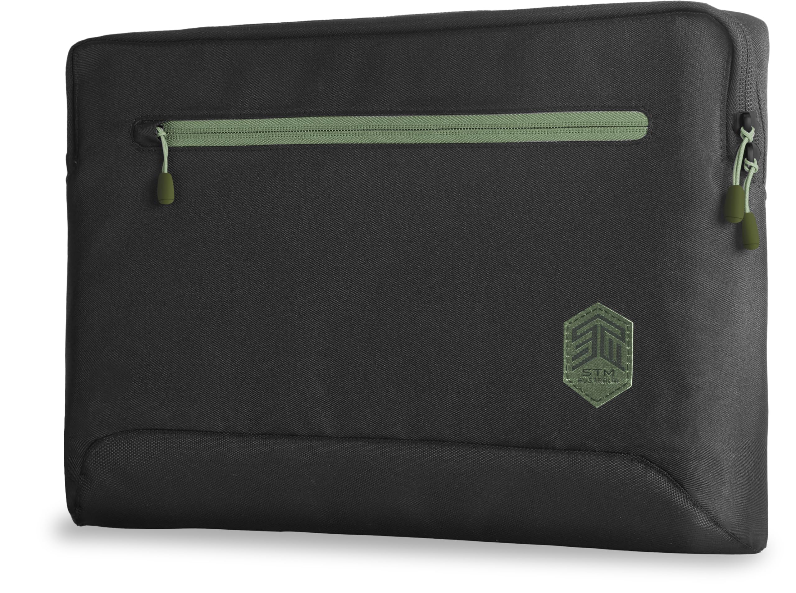 STM Origin Laptop Sleeve – Slim & Lightweight, Fleece-Lined Interior, 4mm EVA Shock Absorption, Smooth Zipper Access, Stylish & Protective Design For 16" Laptops - Black Slate