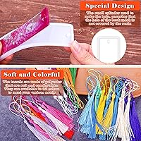 Vista 4 de Caffox Bookmark Mold Kit with 100pcs Tassels and 10pcs Silicone Molds for Epoxy Resin Casting