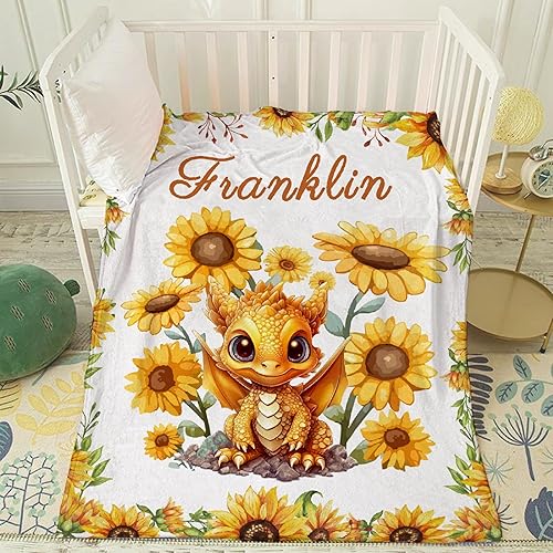 Vista 93 de Regalo personalizado para niños/niños, mantas de zorro personalizadas para sofá, cama, dormitorio, sala de estar, manta ligera