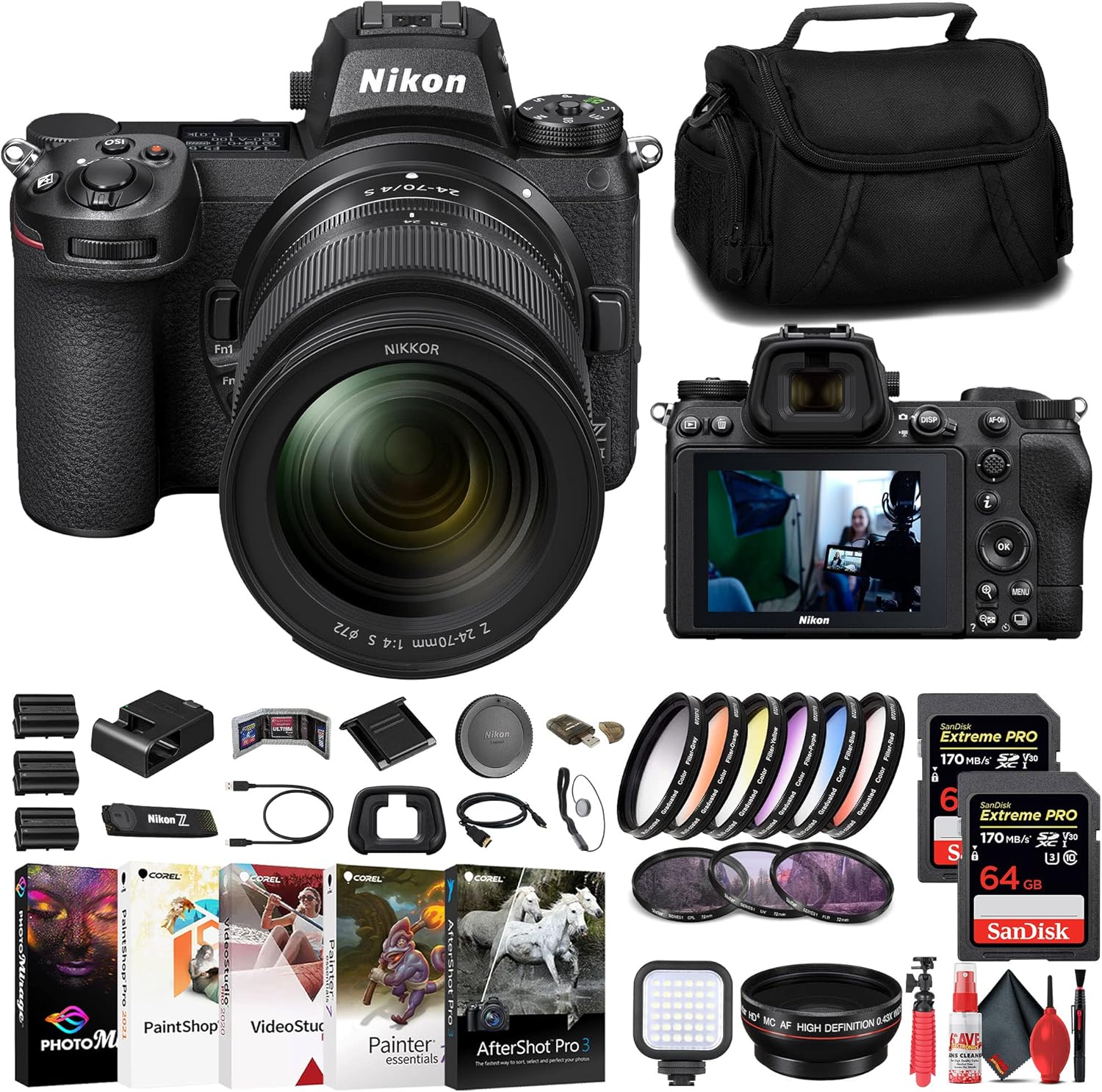 Nikon Z7 II Mirrorless Camera with 2470mm f/4 Lens (1656