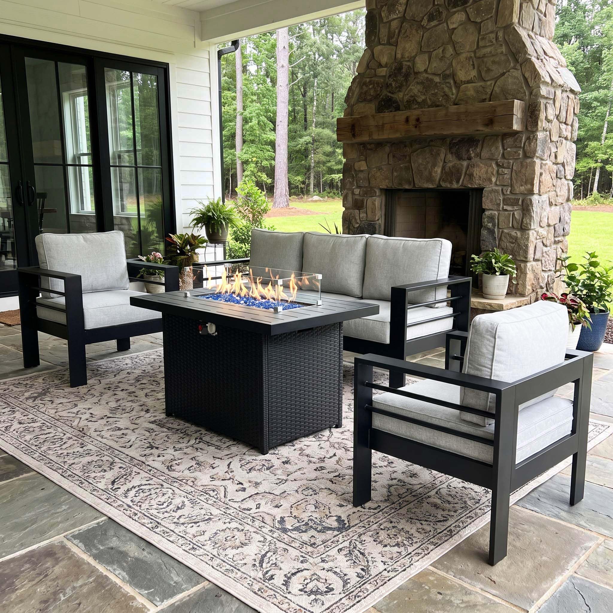 LayinSun 4-Piece Aluminum Set