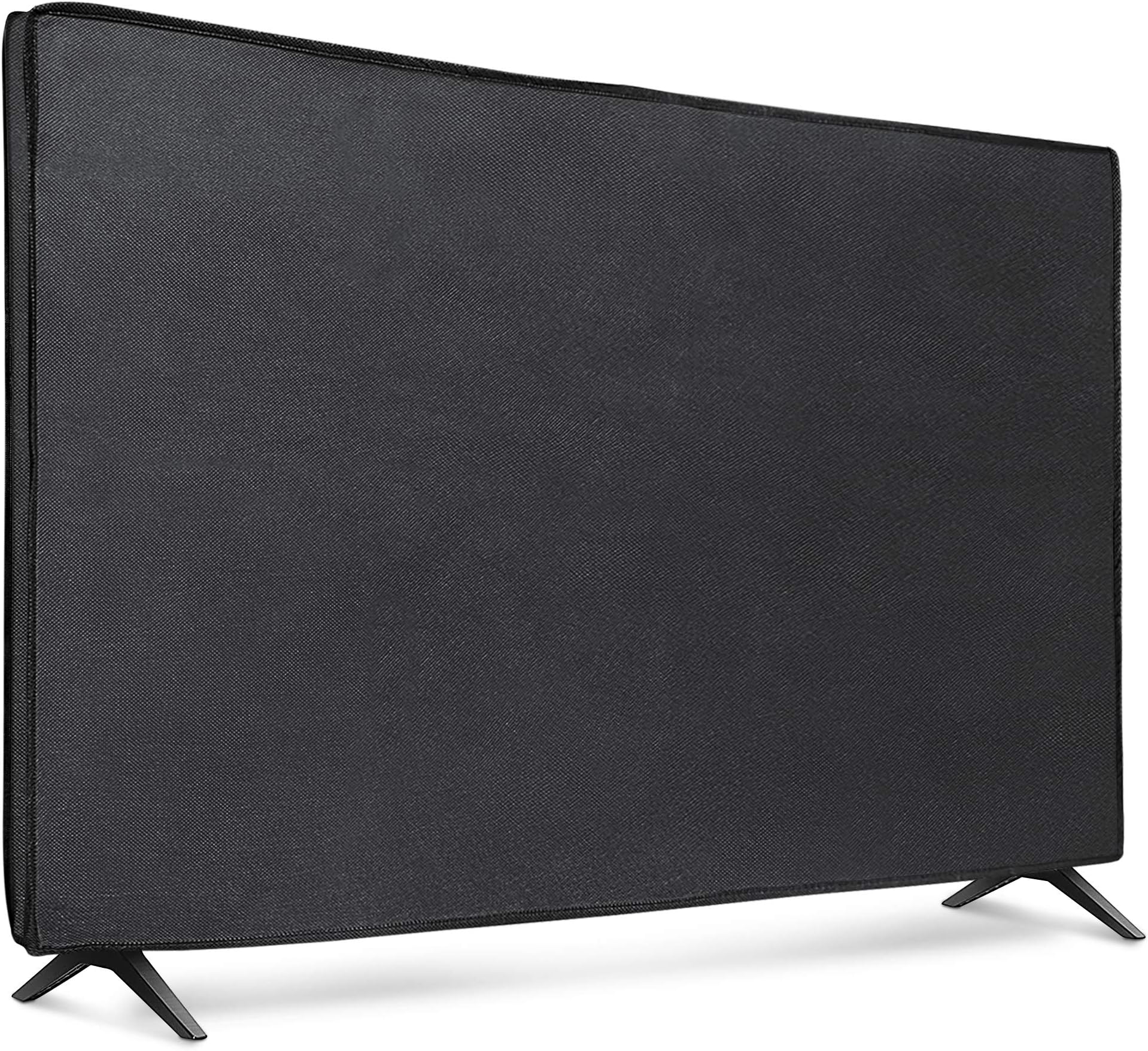 kwmobile 55" TV Cover - Black, Non-woven Fabric, Dust & Scratch Protection, Indoor Use