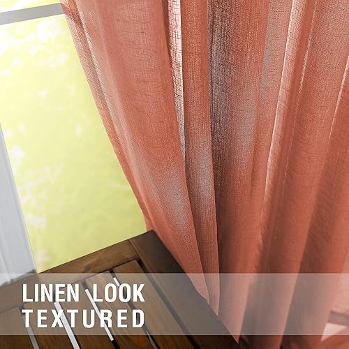 Miniatura 5 de KOUFALL - Cortinas cortas con aspecto de lino