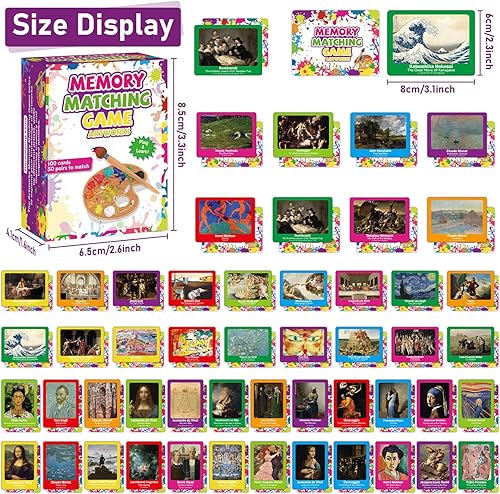 Vista 24 de gisgfim Juego de 50 pares de memoria a juego de memoria de concentración bíblica juegos de tarjetas de memoria para niños Educativo A Fun & Fast