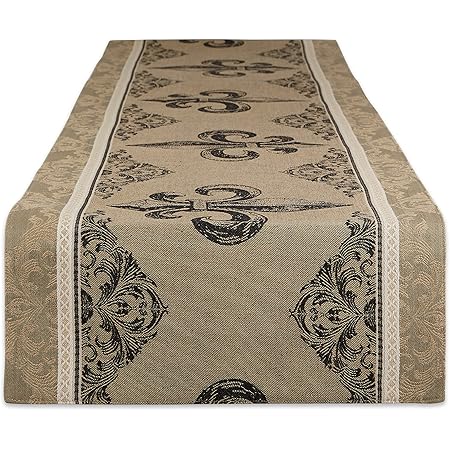 DII Tunisia Blue Market Dishtowel Set - 3 Piece Cotton Kitchen Towels 18x28 Inches