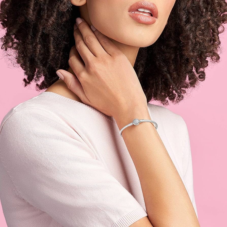 Amazon.co.jp: Pandora 輝くハートのブレスレット クリアキュービック