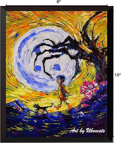 Miniatura 5 de Uhomate Coraline Vincent Van Gogh - Póster de noche estrellada para el hogar, póster de pared en lienzo para regalo de bebé, decoración de