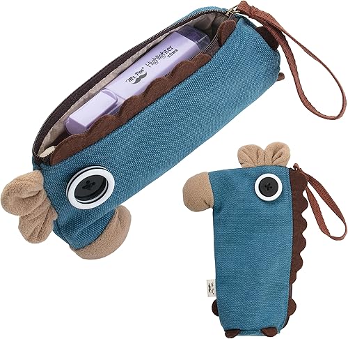 Miniatura 7 de Mr. Pen - Estuche para lápices de pie, bolsa de lápices de animales, burro azul, estuche para lápices para niños, estuche de lápices de pie, bonita