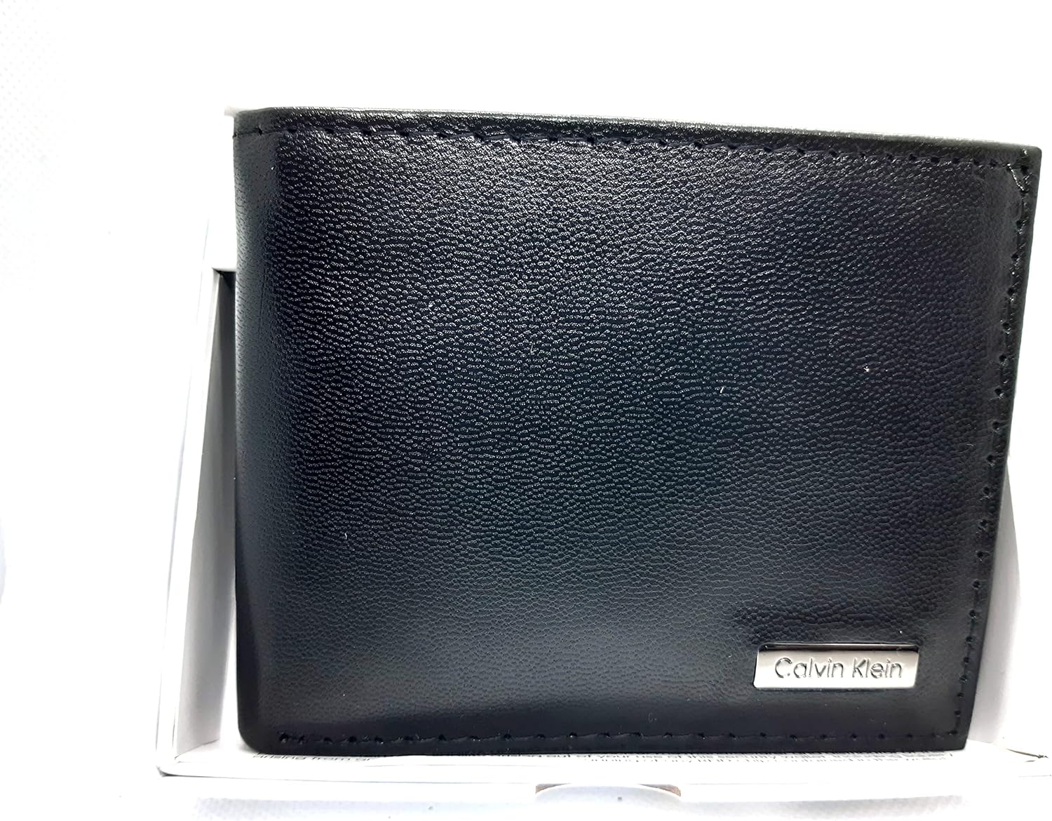 Calvin Klein Men's Genuine Leather Wallet with RFID Protection Black, Black, Standard, American, Black, std, American - Image 3