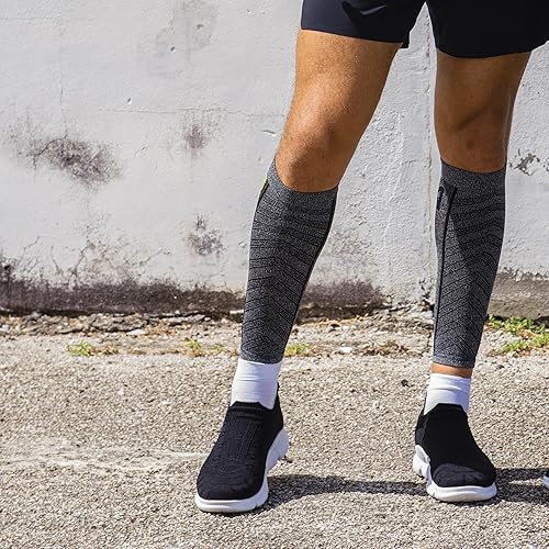 Miniatura 9 de Zensah mangas de compresión para piernas ultraligeras, para pantorrilla, para hombres y mujeres, alivia el dolor debido a la inflamación de los