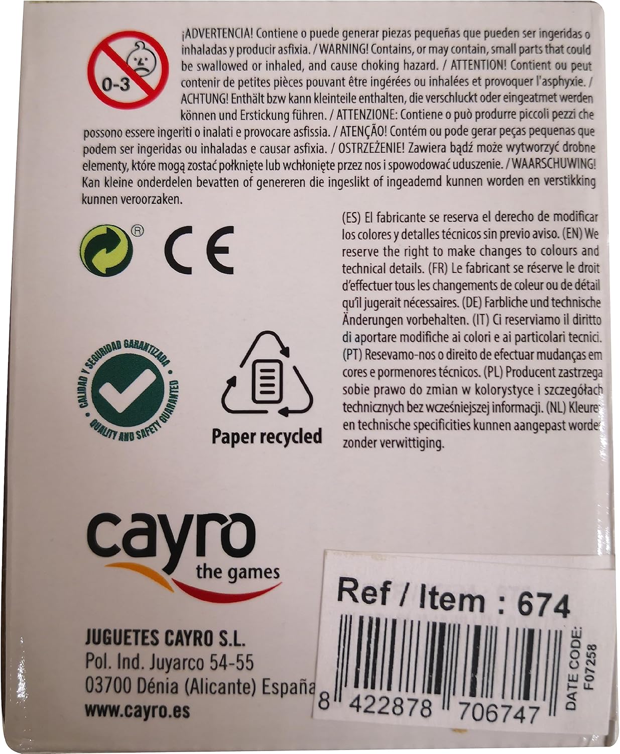 Cayro - Leather Cube and Dice - 5 Poker Dice or 5 Dot Dice - 16 mm (Leather Tray and 5 16 mm Poker Dice - 674)