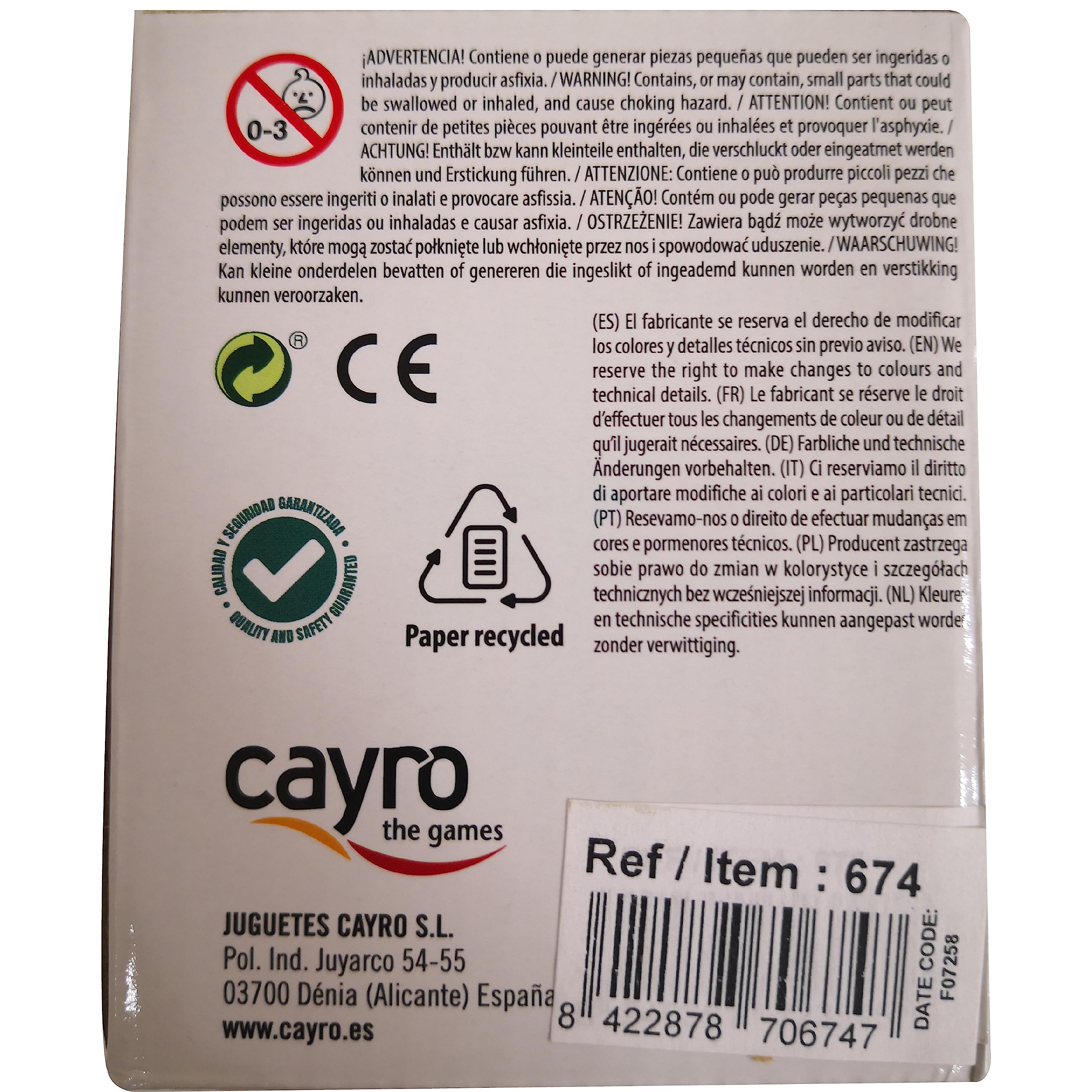 Cayro - Juego Dados Póker - Cubilete + 5 Dados de Póker - Cubilete de Cuero Forrado en Interior - Juego de Mesa Adultos - Ideal para Regalar - Jugar en Familia