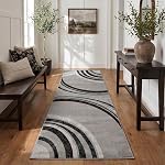 Rug Branch Sedona Abstract Espace intérieur lavable Rug 4' x 6' brun & Zone contemporaine de Beige Rug, Tapis à faible épaisseur résistant aux taches pour le salon, Chambre, Salle à manger, Cuisine & Ministère de l ' intérieur