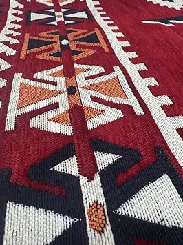 Etnik Motifli Otantik Dekoratif Kilim Desenli Halı (200cmx300cm) M4