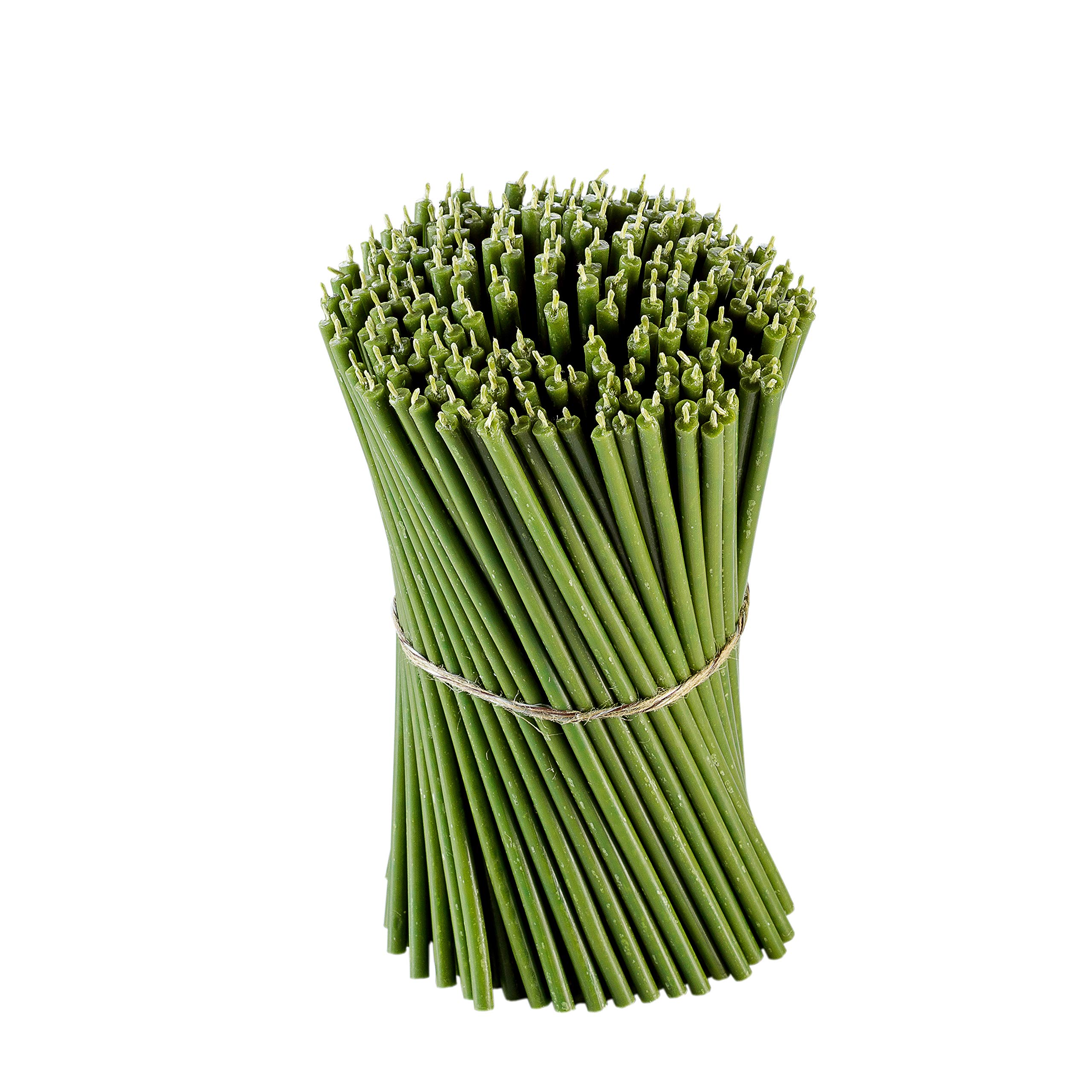 Buy Danilovo Beeswax Taper Candles (Green) Orthodox Church Candle