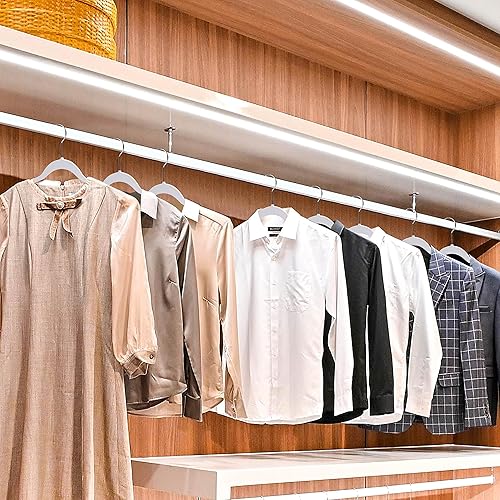 Miniatura 8 de Quality Hangers Perchas de plástico que no son de terciopelo para la ropa, juego de perchas resistentes para ropa, perchas para armario que ahorran