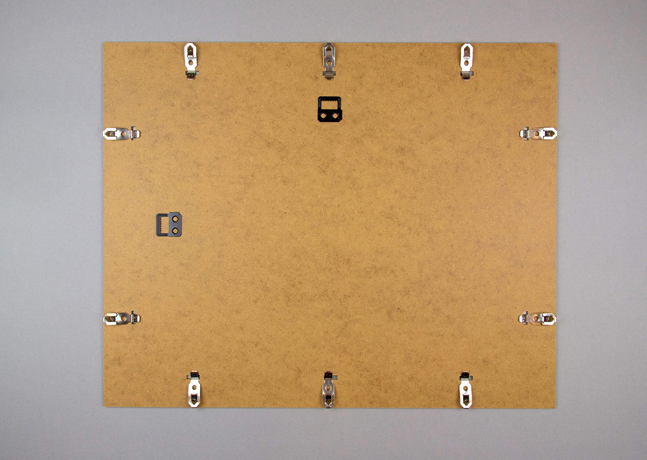 Rahmenloser Bildträger clipframe 50 x 80 cm mit weißer Rückwand und 1 mm Antireflex Kunstglas