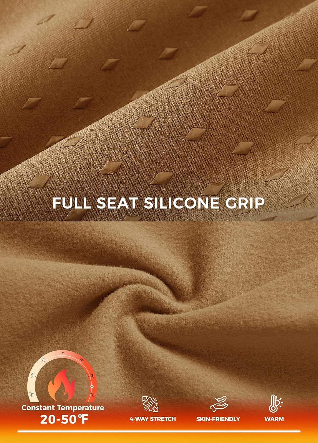 Willit Women's Fleece Riding Breeches Winter Horse Riding Pants Tights Equestrian Thermal Schooling Tights - Image 4