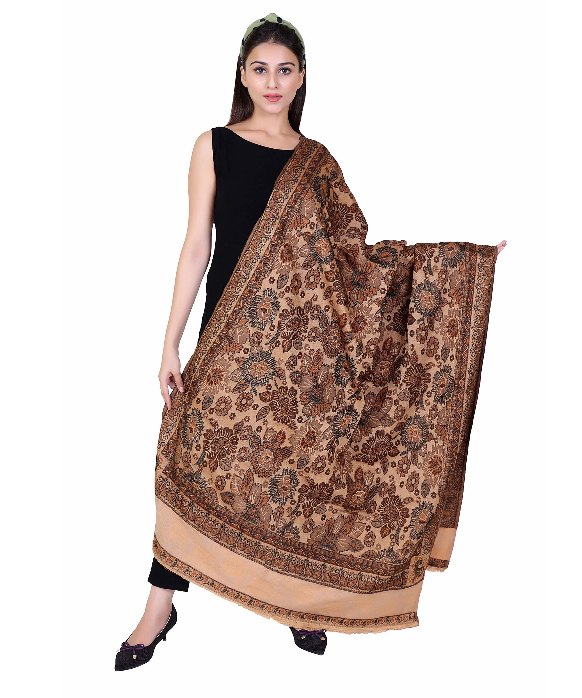 nyoly Multicolor Women Bridal Wear|Pure Wool Shawl| Shawl For Women|Size 40*80| Warm Woolen Winters Styles | NY33-picture-30