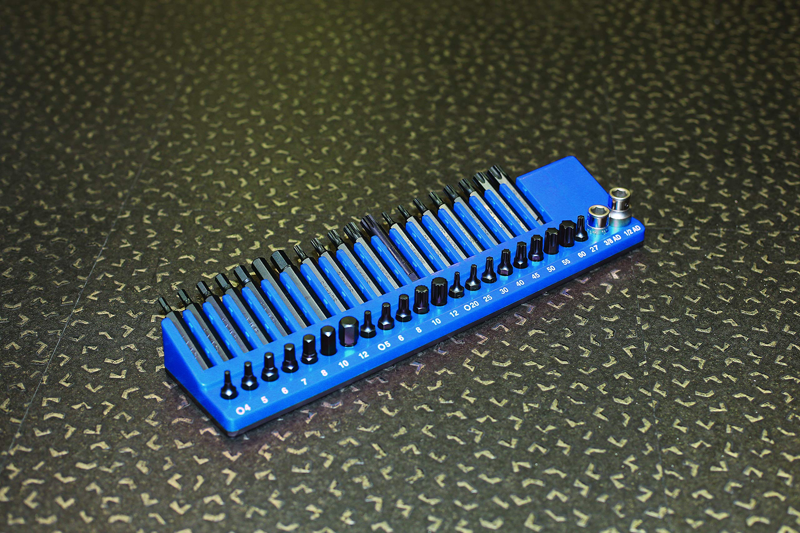 Laser 7531 Magnetischer Bit-Organizer – Hält 43 Bits & Adapter, Für 10 Mm Schäfte