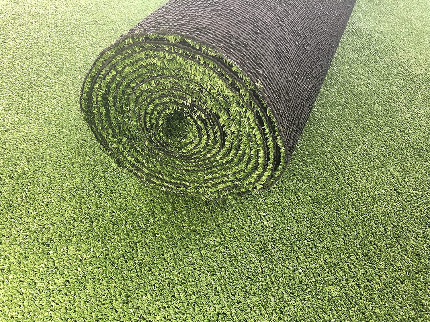 Carpeto Rugs Kunstrasen Rasenteppich für Garten Balkone Terrassen Wintergärten - Höhe: 7 mm Meterware Wasserdurchlässig 300 x 350 cm Grün