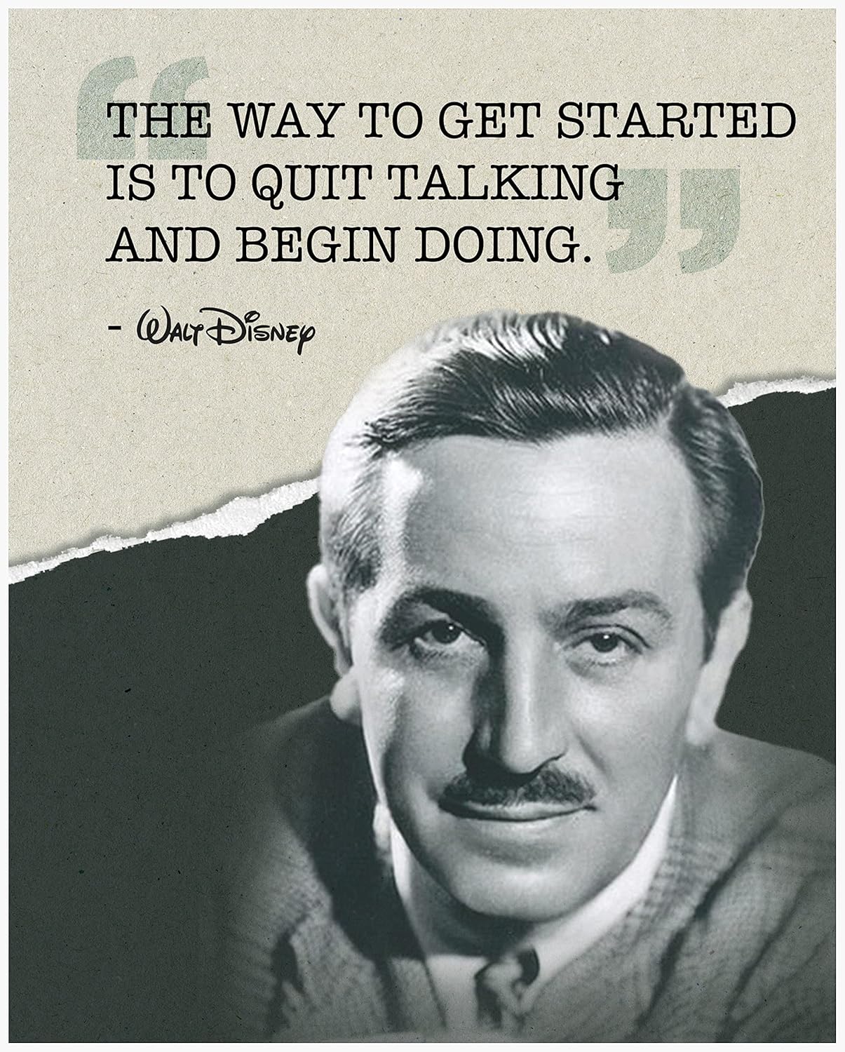 Walt Disney Quote Poster Positive Affirmations Wall Decor