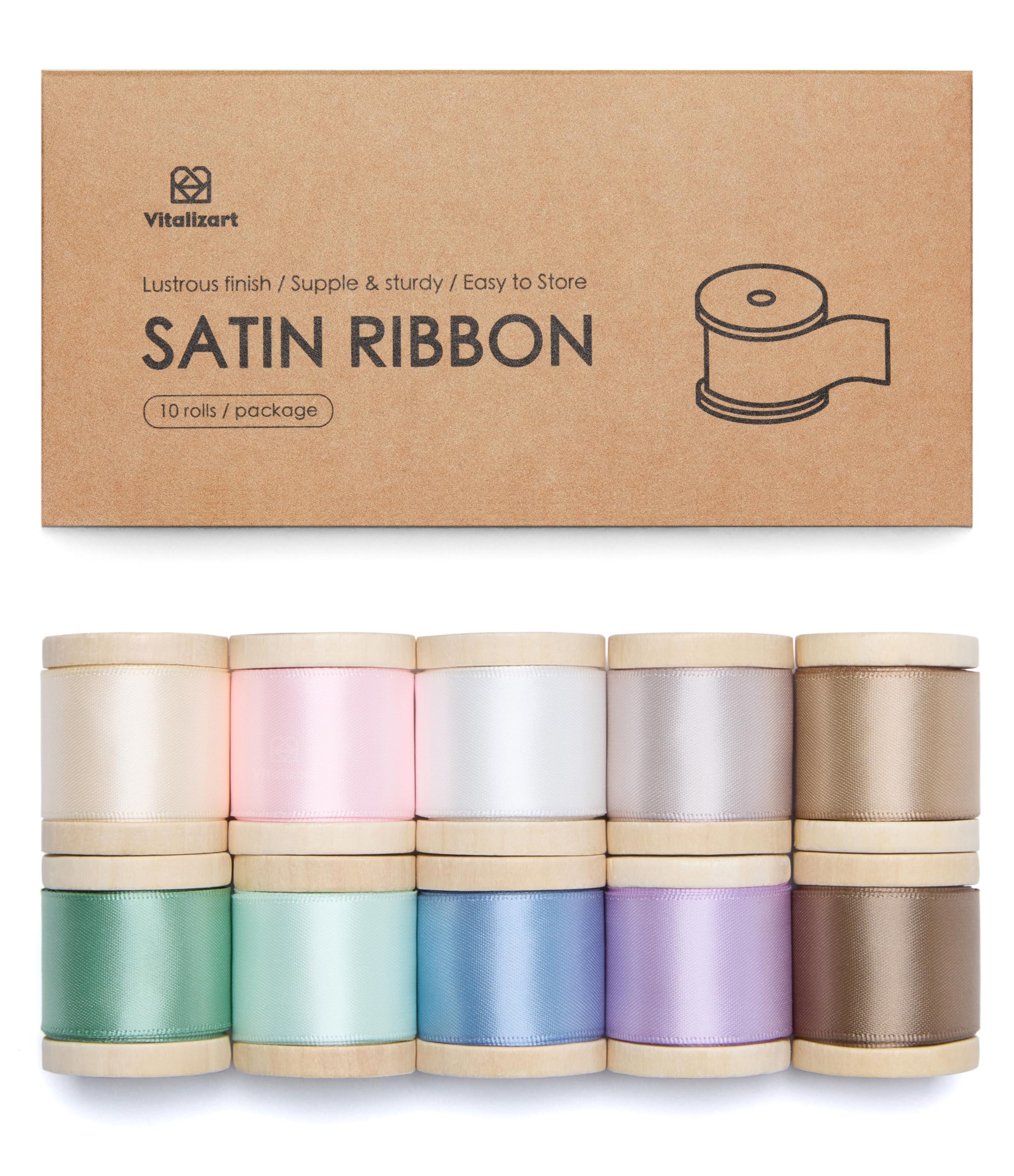 One Inch Ribbon Varigated Snapklik.com : Ribbon For Gift Wrapping Satin 1 Inch Ribbon For Crafts ...