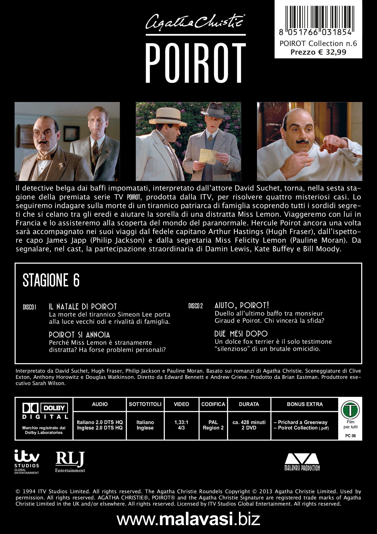 Poirot - Stagione 06 (2 Dvd) (Ed. Restaurata 2K)